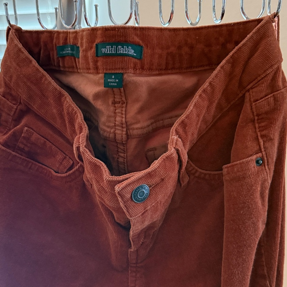 wild fable Burnt Orange Corduroy High-Rise Pants